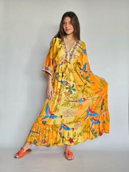 Boho Parrot Dressindex