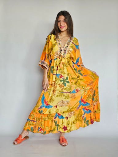 Boho Parrot Dress