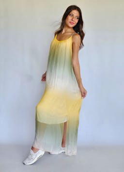 Chiffon Tie Dye Long Dressindex