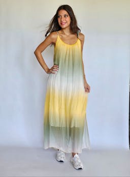 Chiffon Tie Dye Long Dressindex