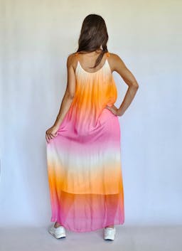 Chiffon Tie Dye Long Dressindex