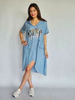 Love Yourself Denim Dressindex