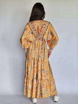 Orange & Navy Boho Dressindex