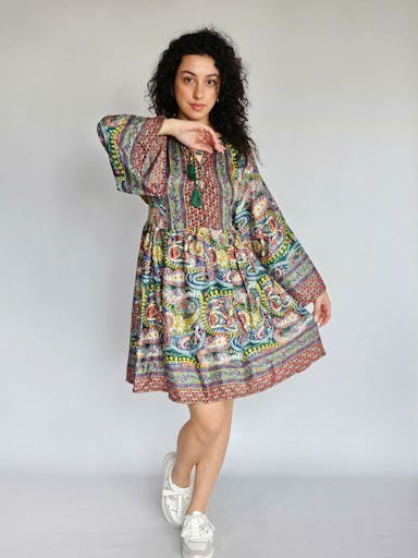 Paisley Print Dress