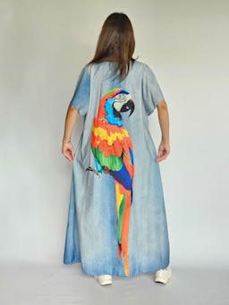 Parrot Flowy Denim Dressindex