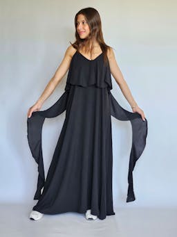 Ruffled Flowy Long Dressindex