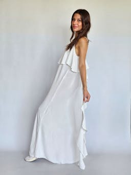 Ruffled Flowy Long Dressindex