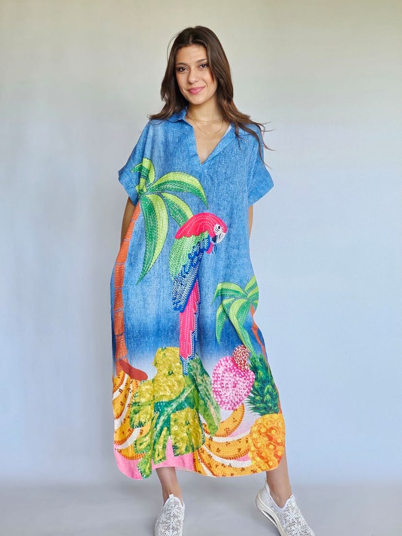 The "Parrot" Shirt Dress