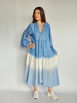 Two Colors Denim Dressindex