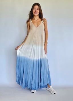 Two Colors Tie Dye Dressindex