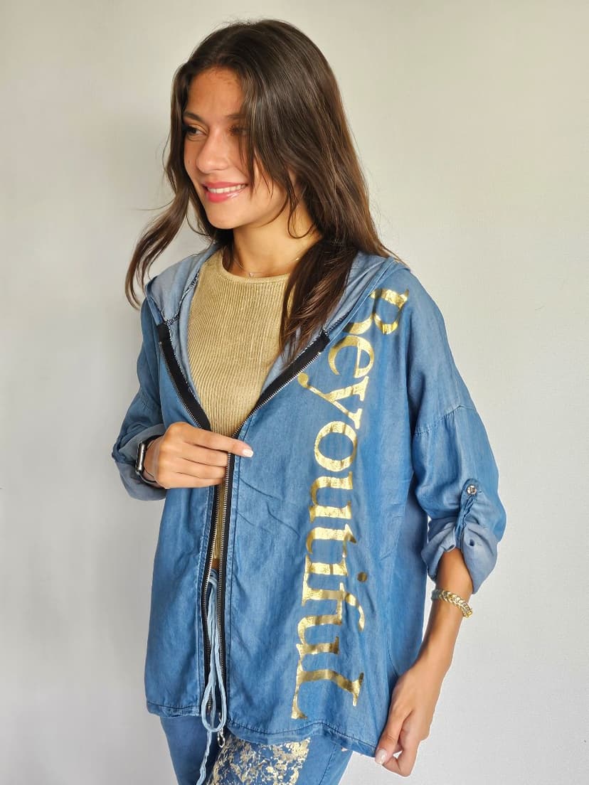 "Beyoutiful" Denim Jacket