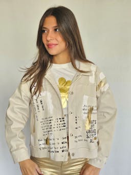 Denim Beige Jacketindex