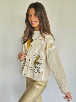 Denim Beige Jacketindex