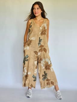 Linen Floral Jumpsuitindex