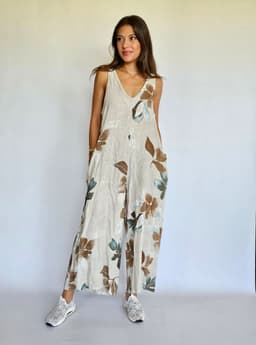 Linen Floral Jumpsuitindex