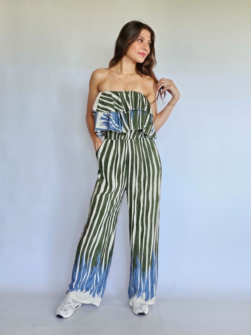 Off-Shoulder Ruffled Jumpsuit