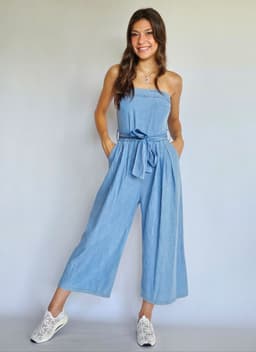 Strapless Denim Jumpsuitindex