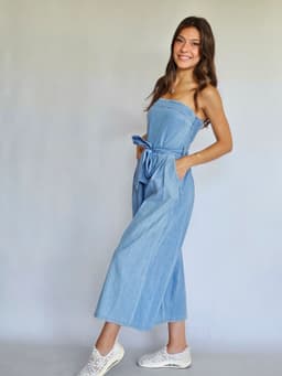 Strapless Denim Jumpsuitindex