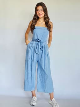 Strapless Denim Jumpsuitindex