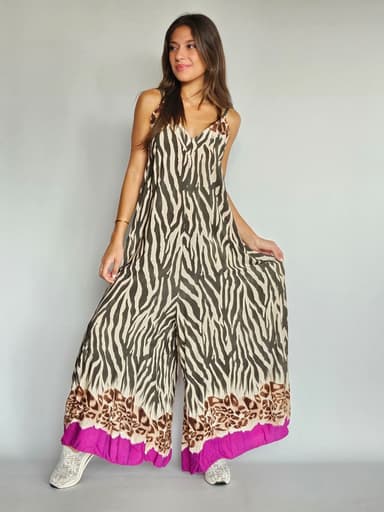 Zebra & Leopard Jumpsuit