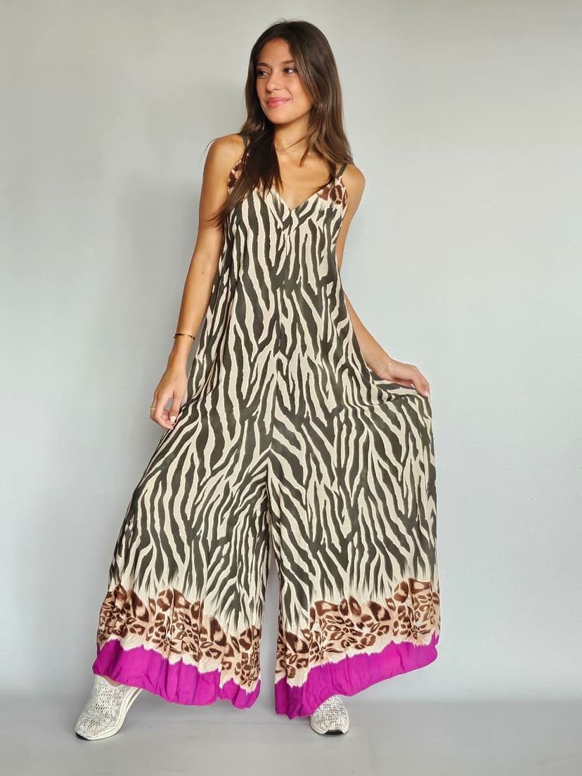 Zebra & Leopard Jumpsuit