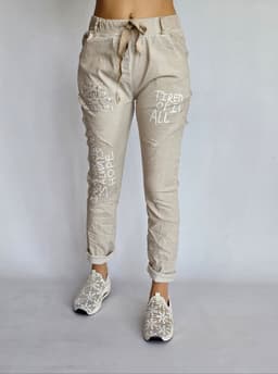 "Always Elegant" Beige Pantsindex