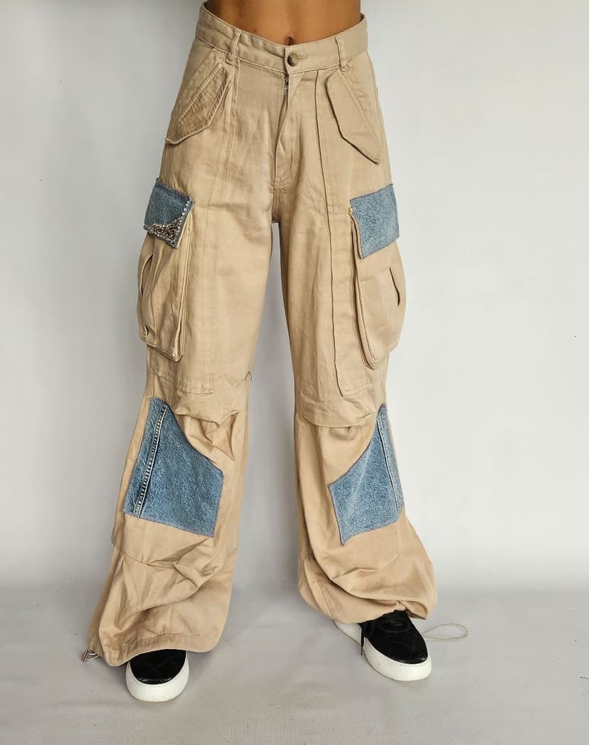 Beige Cargo Pants