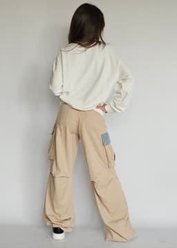 Beige Cargo Pantsindex