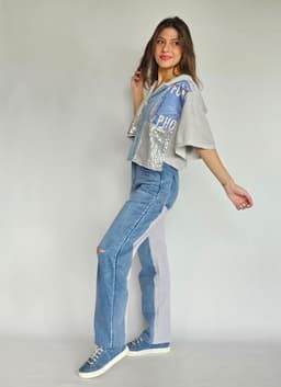 Denim and Cotton Pantsindex