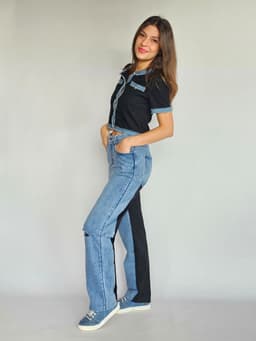 Denim and Cotton Pantsindex