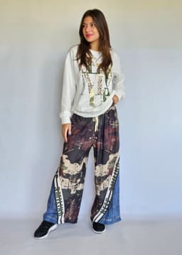 Flowy Denim Pantsindex