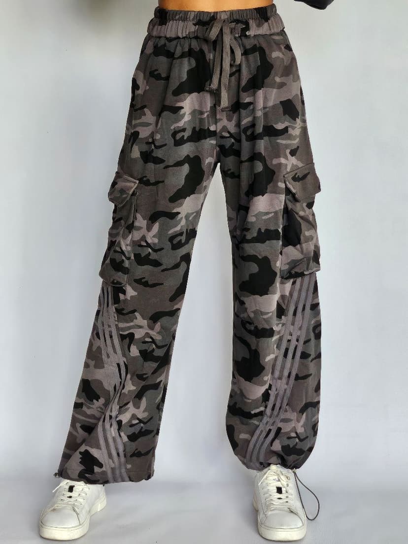 Grey Army Cargo Pants