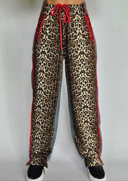 Leopard & Denim Pantsindex