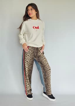 Leopard & Denim Pantsindex