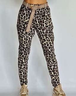 Leopard Pants with Beltindex