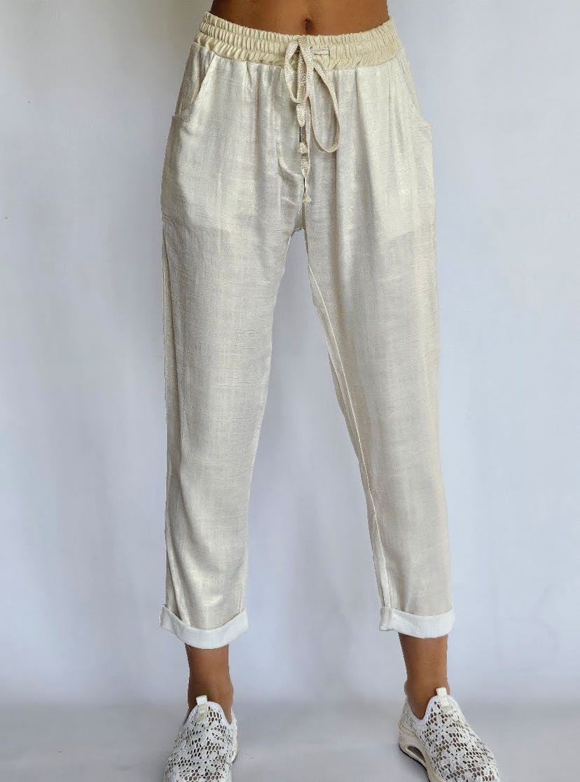 Linen Gold Pants