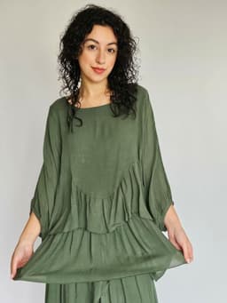 Olive Green Flowy Setindex