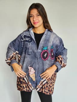 Super Girl Denim Shirtindex