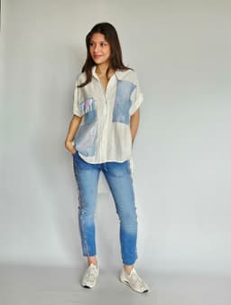 White Shirt with Denimindex